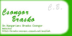 csongor brasko business card